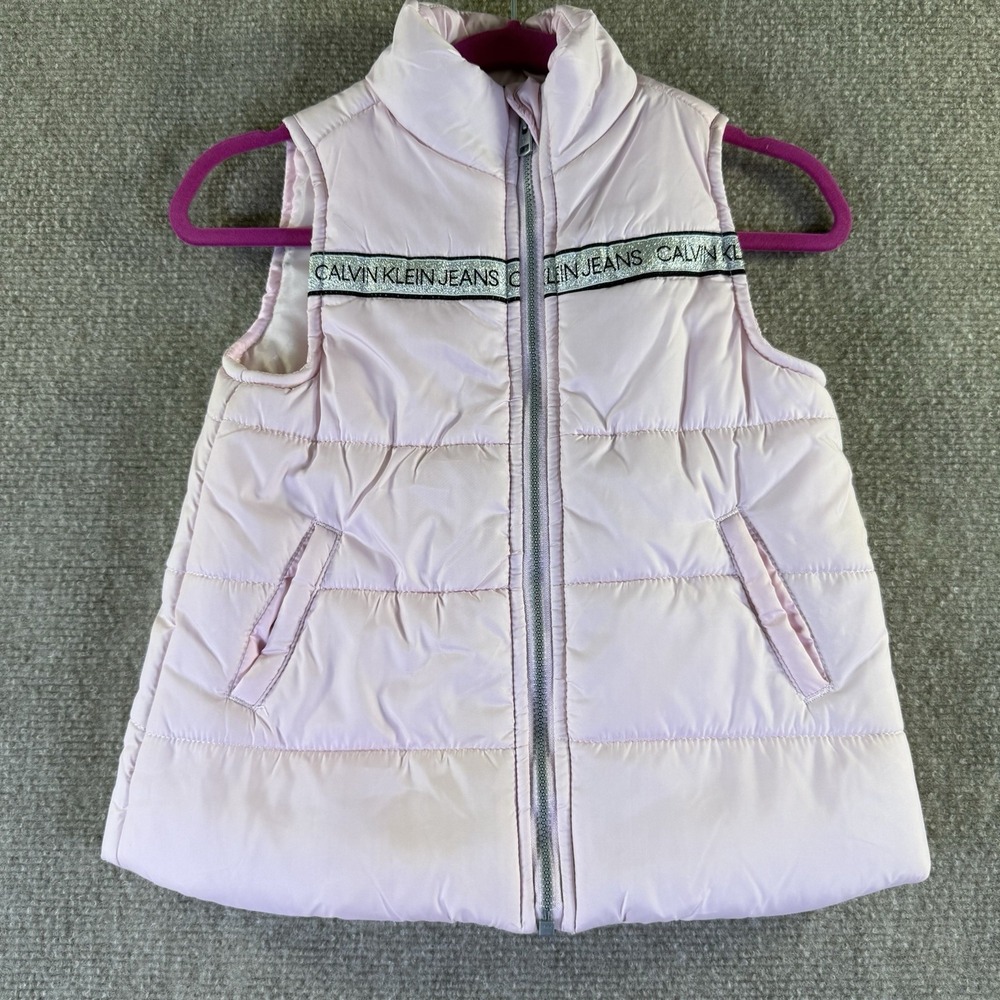 Calvin Klein Jeans Pink Girls Puffer Vest Size 3T